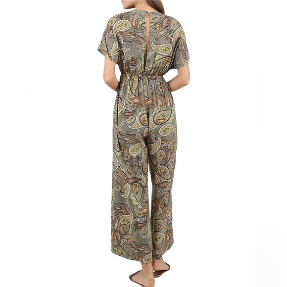 Molly Bracken Paisley Short Sleeve Jumpsuit - Picture 3 of 16